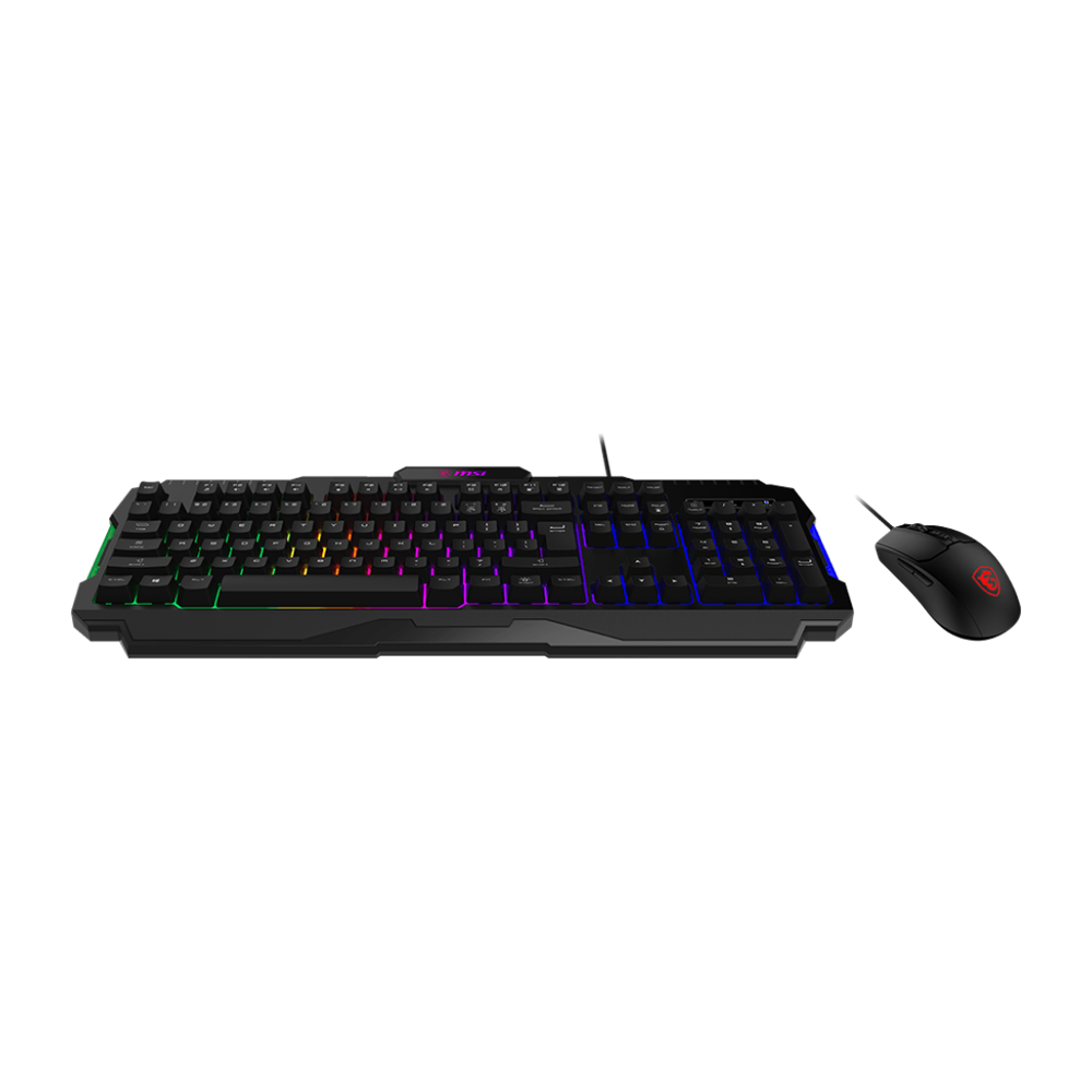 MSI FORGE GK100 COMBO Wired RGB Gaming Keyboard and Mouse - Black