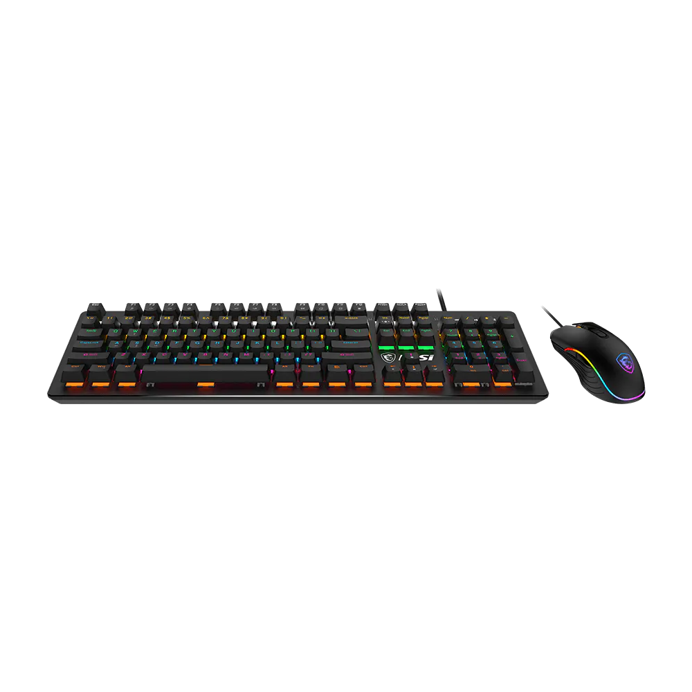 MSI FORGE GK300 COMBO Wired RGB Gaming Keyboard And Mouse - Black
