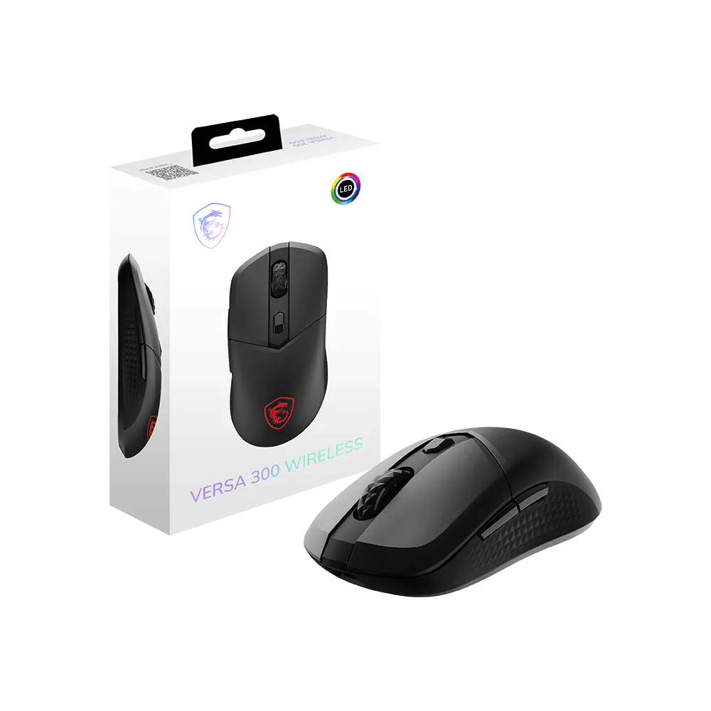 MSI VERSA 300 Wireless Gaming Mouse - Black