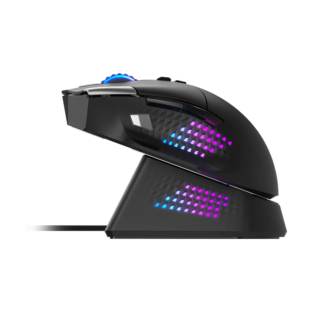 MSI VERSA PRO Wireless Plus Mouse Dock Pro Mouse - Black