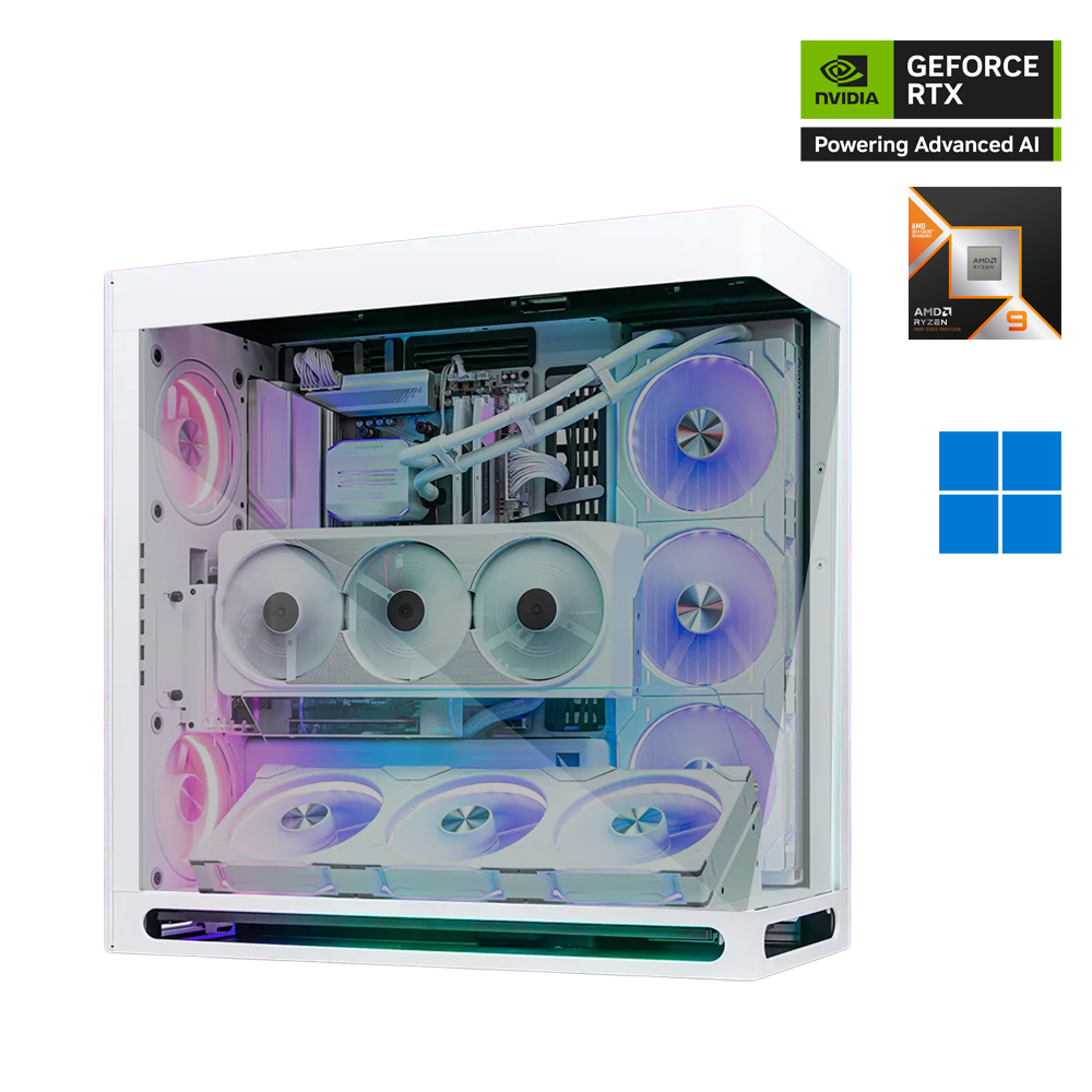 MoonStone Ryzen 9 Nvidia GeForce RTX 5090 MASTER ICE 32GB Gaming PC