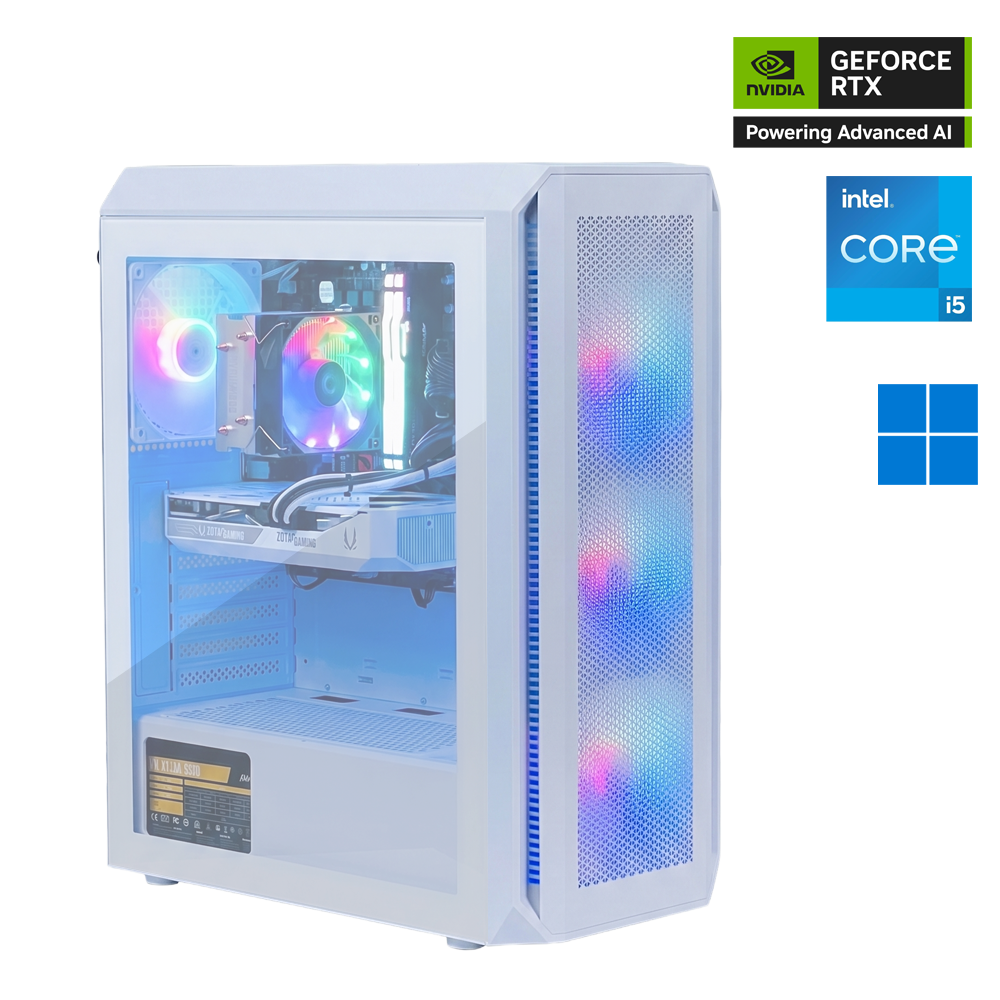 MoonVeil i5 14th Gen Nvidia GeForce RTX 5060 OC Gaming PC