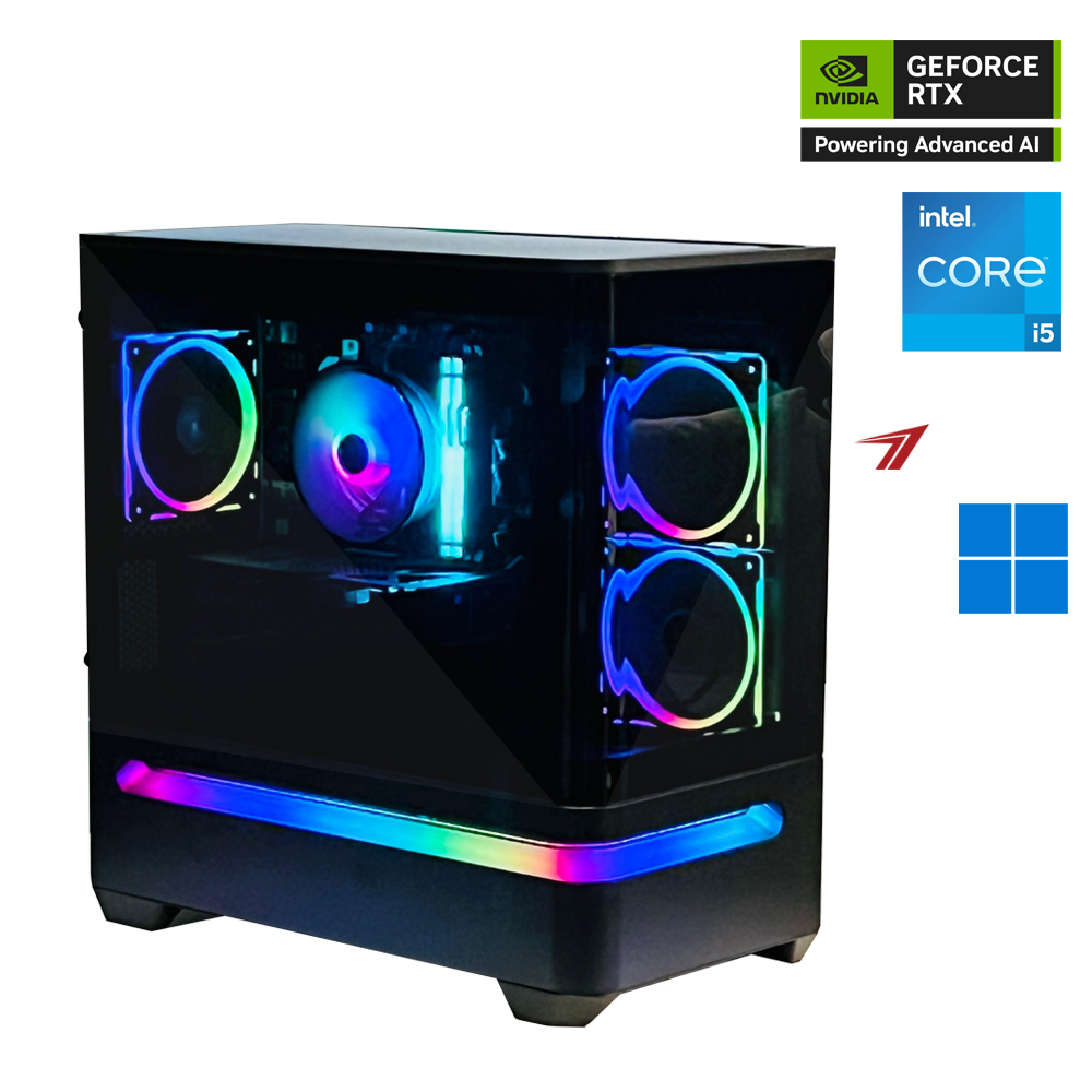 NightPulse i5 14th Gen NVIDIA GEFORCE RTX 5060 OC Gaming PC