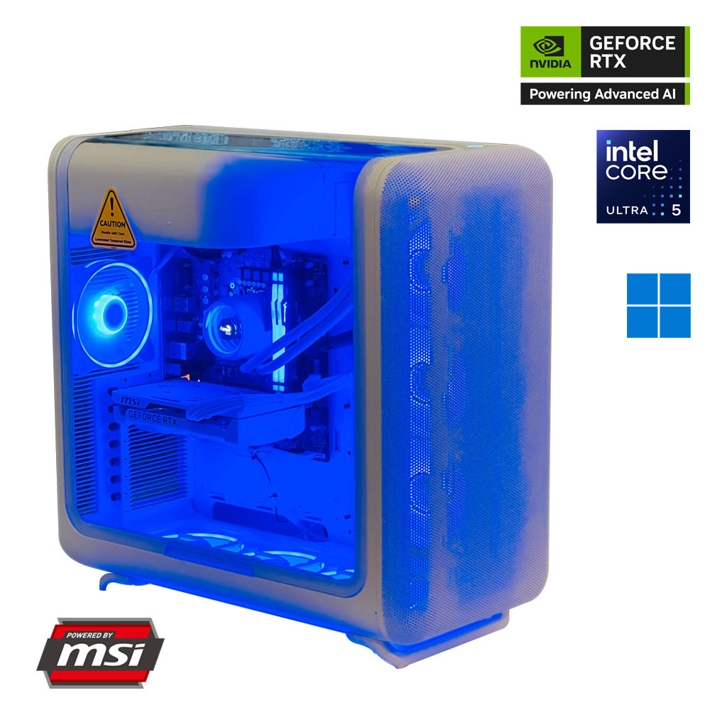 SnowWhite Ultra 5 NVIDIA GEFORCE RTX 5060 OC Gaming PC