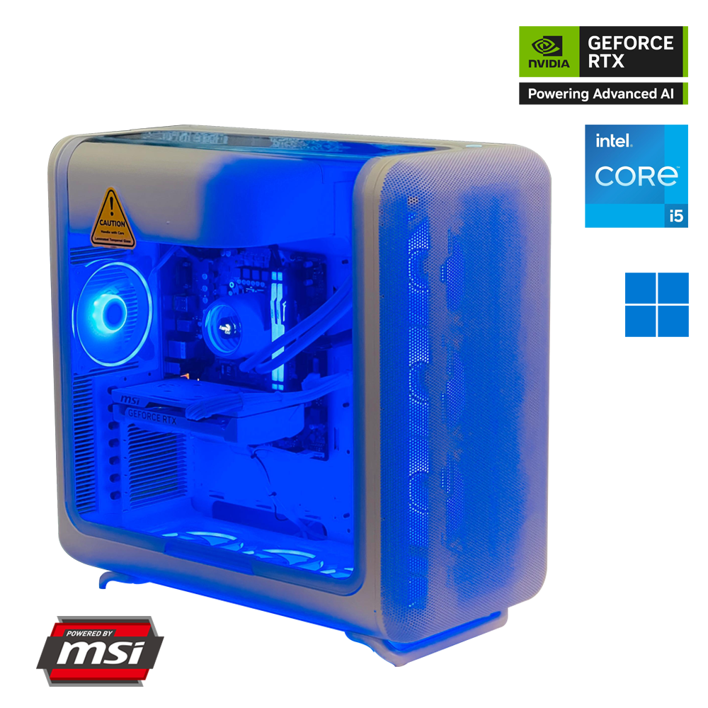 SnowWhite i5 14th GEN NVIDIA GEFORCE RTX 5060 OC Gaming PC