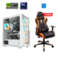 TitanRush Ultra 7 Nvidia GeForce RTX 5070 12GB OC Gaming PC +  AORUS AGC300 Gaming Chair