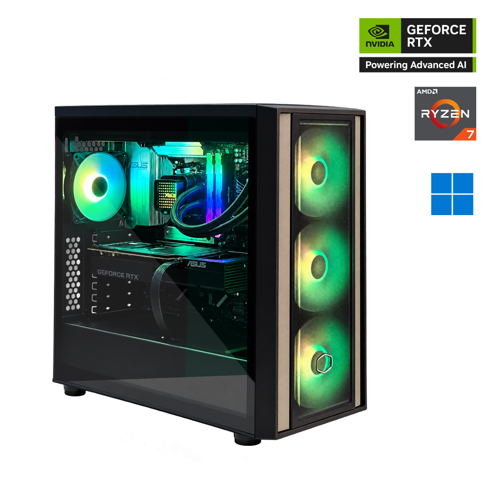 BattleByte Ryzen 7 Nvidia GeForce RTX 5070 TI 16GB OC Gaming PC