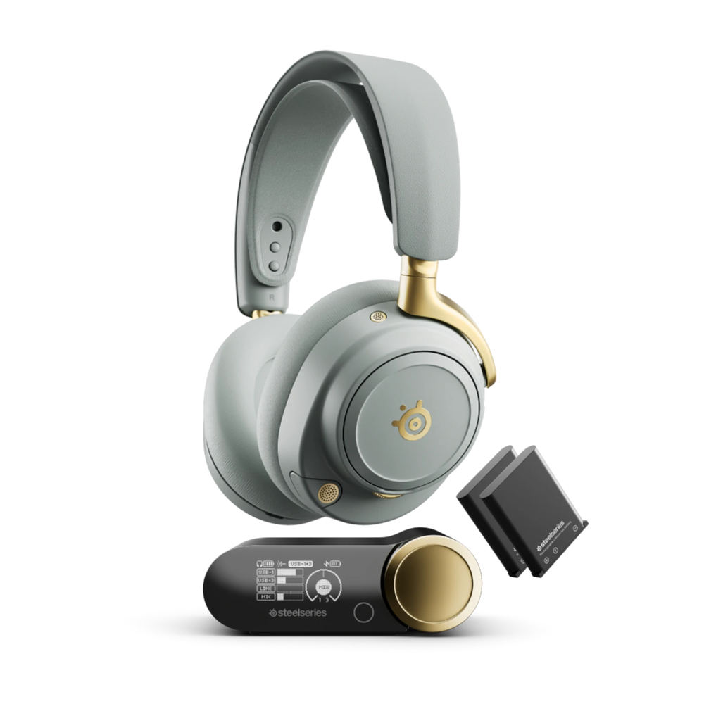 SteelSeries ARCTIS NOVA ELITE Wireless Gaming Headset - Sage & Gold