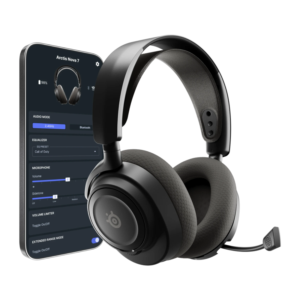 SteelSeries ARCTIS NOVA 7 GEN 2 Wireless Gaming Headset- Black
