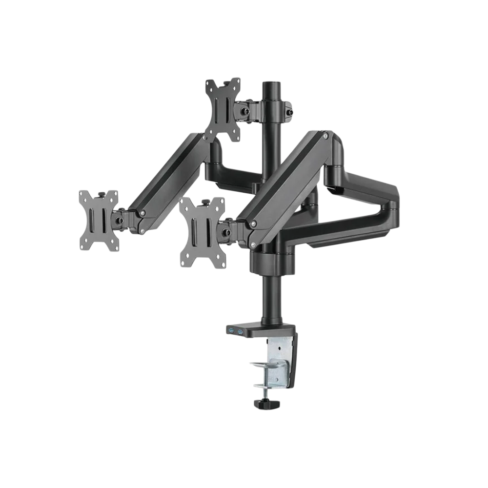 TWISTED MINDS Triple Monitor ARM, Stand And Mount - Black