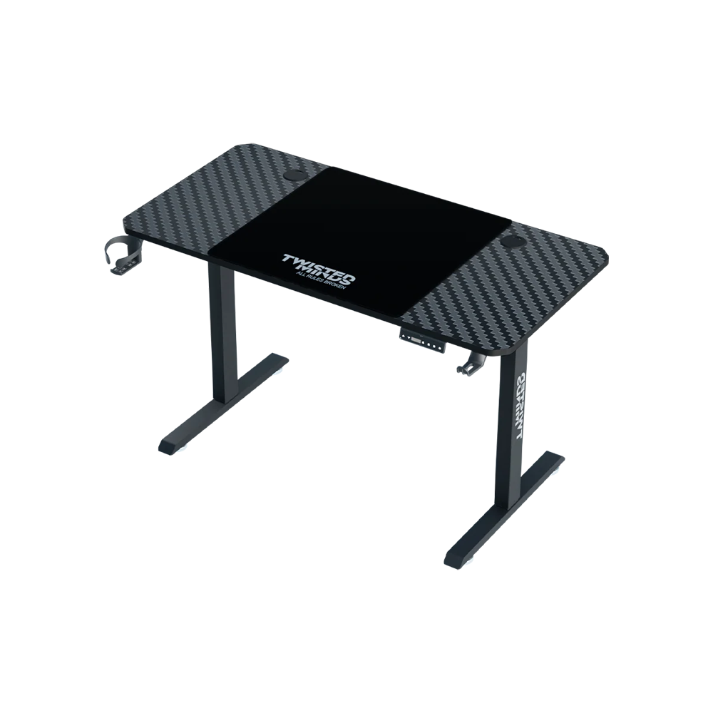 Twisted Minds Paradox Adjustable Gaming Desk - Black