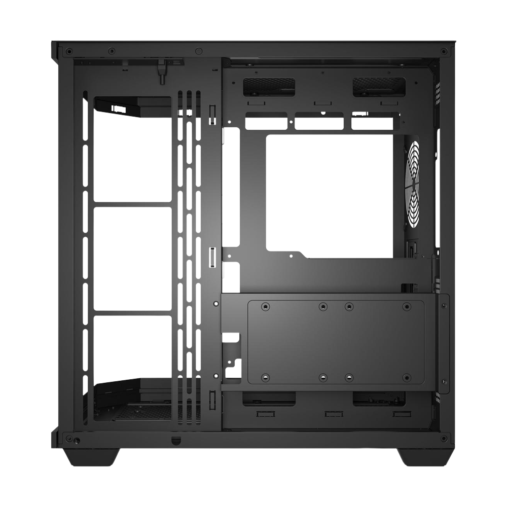 FSP U580 With 7 ARGB Fans Mid Tower Case - Black