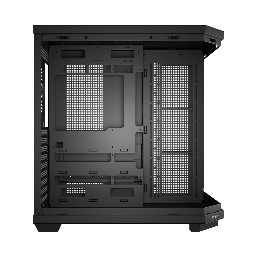 FSP U580 With 7 ARGB Fans Mid Tower Case - Black