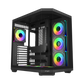 FSP U580 With 7 ARGB Fans Mid Tower Case - Black