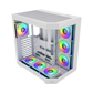 FSP U580 With 7 ARGB Fans Mid Tower Case - White