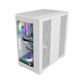 FSP U580 With 7 ARGB Fans Mid Tower Case - White