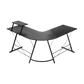 GAMEON L-Shaped Slayer I Series Headset Hook Gaming Desk - Black