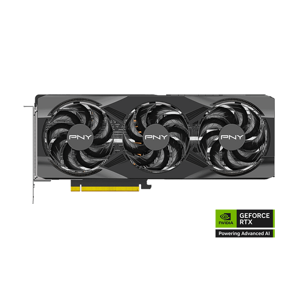 PNY Triple Fan Nvidia GeForce RTX 5070 Ti 16GB Overclocked Graphics Card - Black
