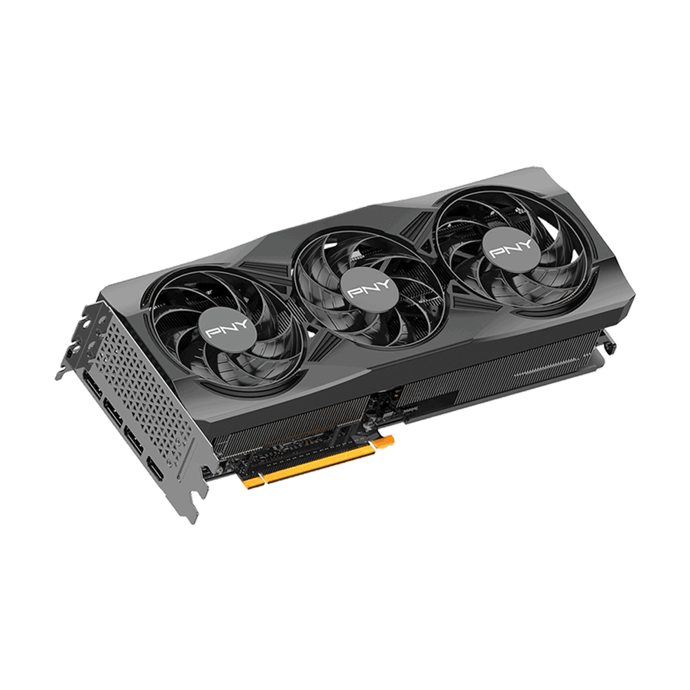 PNY Triple Fan Nvidia GeForce RTX 5070 Ti 16GB Overclocked Graphics Card - Black