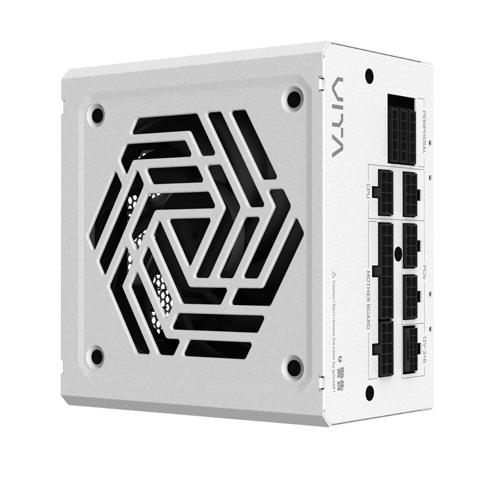 FSP VITA GM 1000W Fully modular PCIe 5.1 ATX 3.1 80 Plus Gold Power Supply - White