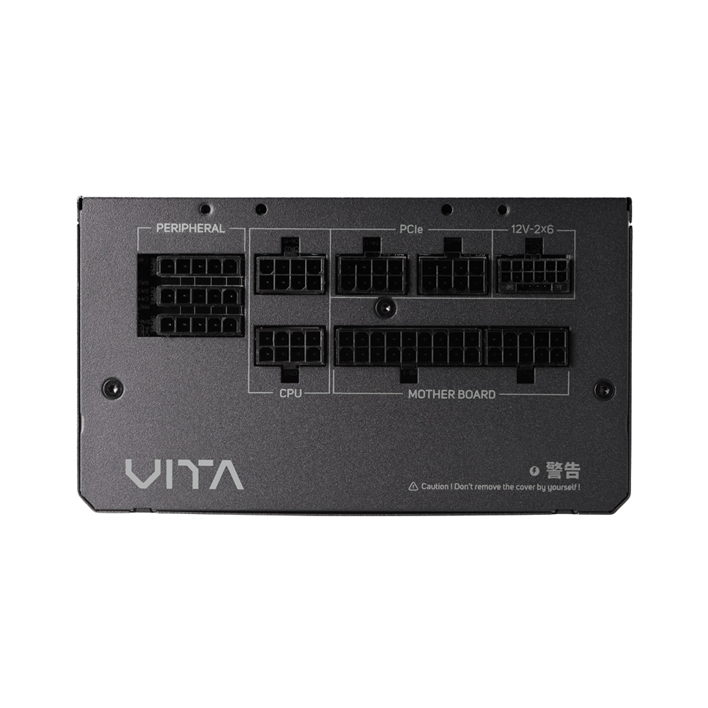 FSP VITA GM 850W Fully modular PCIe 5.1 ATX 3.1 80 Plus Gold Power Supply - Black