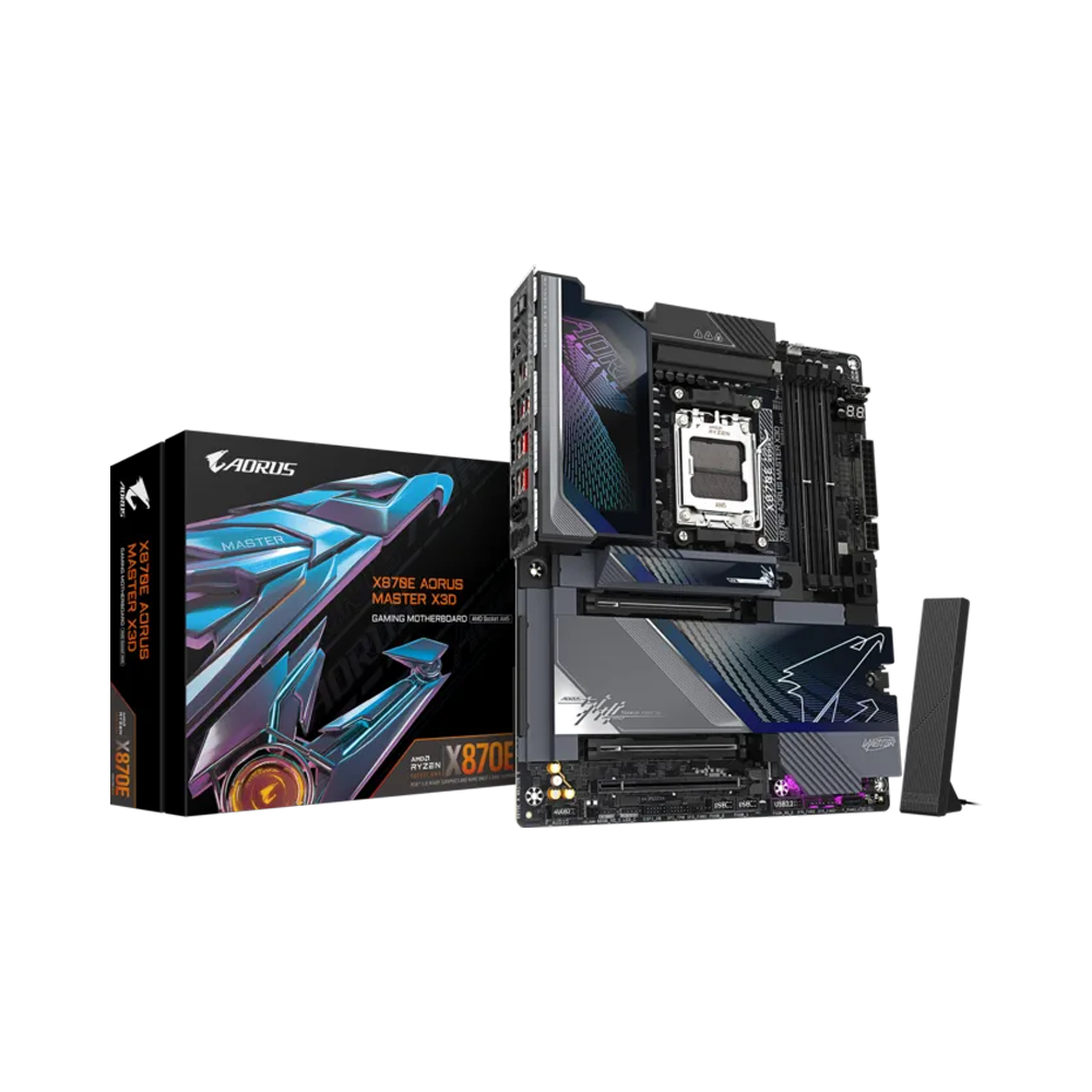 GIGABYTE X870E AORUS MASTER X3D Motherboard - Black