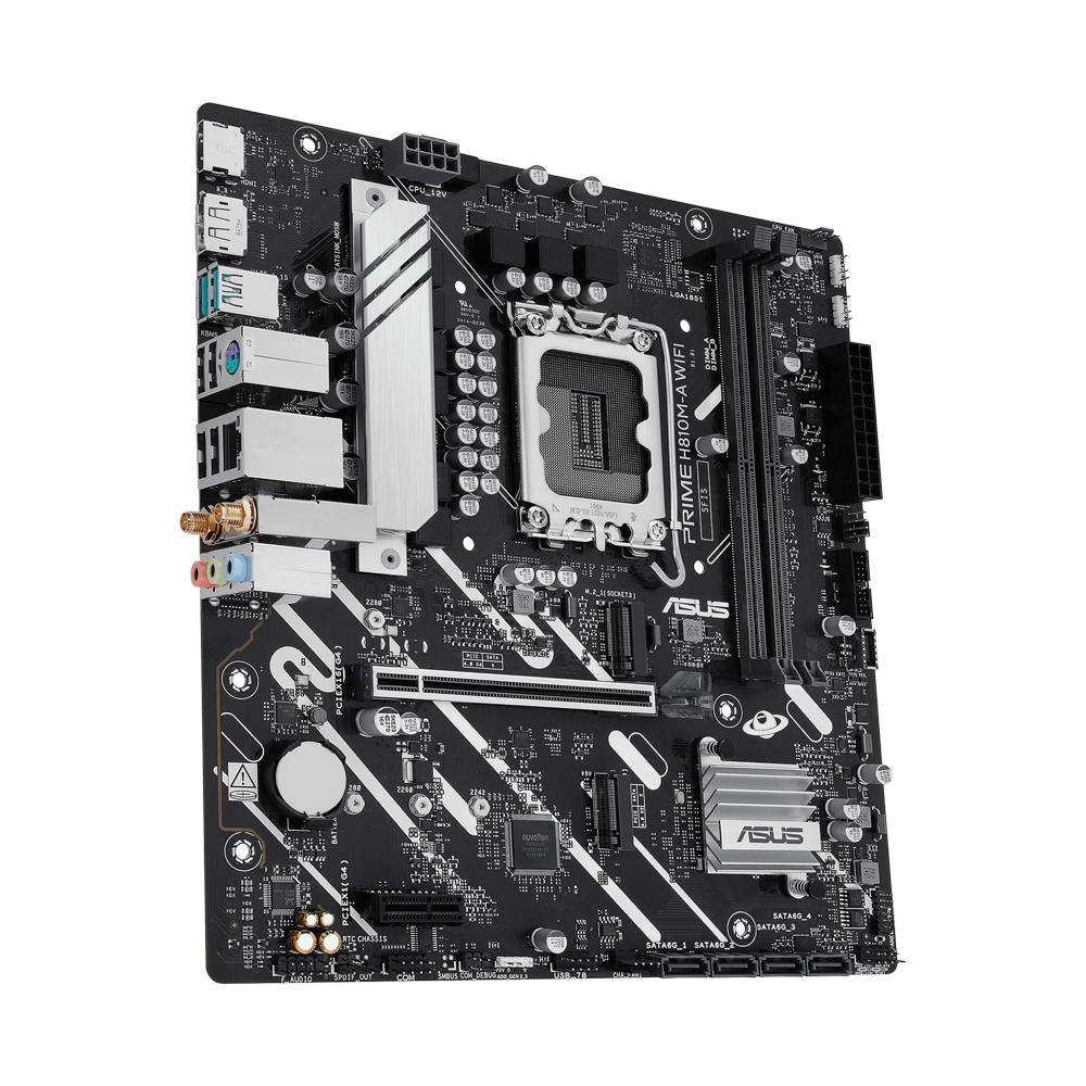 ASUS PRIME H810M-A WIFI DDR5 Motherboard - Black