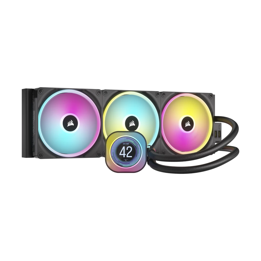 CORSAIR iCUE LINK H170i LCD Liquid CPU Cooler - Black