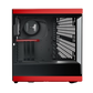 HYTE Y40 Panoramic Tempered Glass With Two 120mm fans, PCI-E 4.0 Vertical Mount included ATX Mid Tower Case - Black/Red