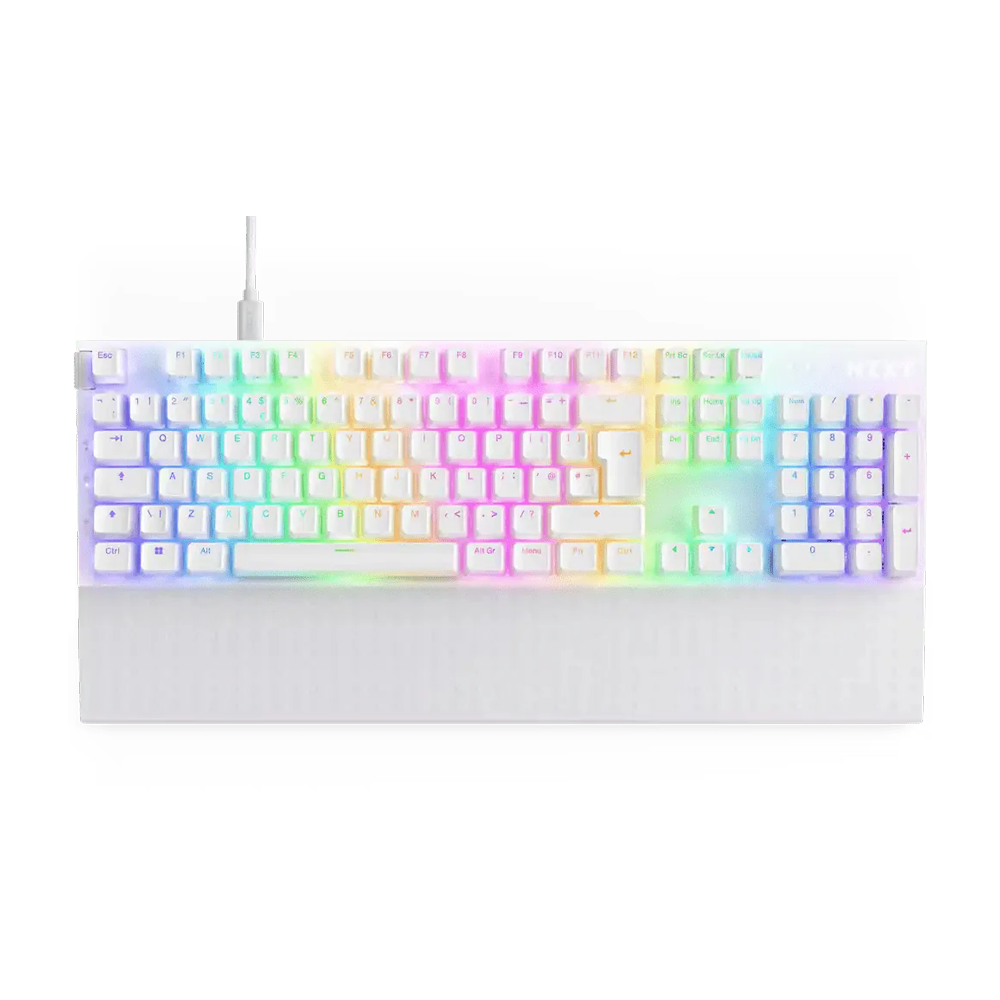 NZXT FUNCTION 2 Wired Optical Gaming Keyboard - White
