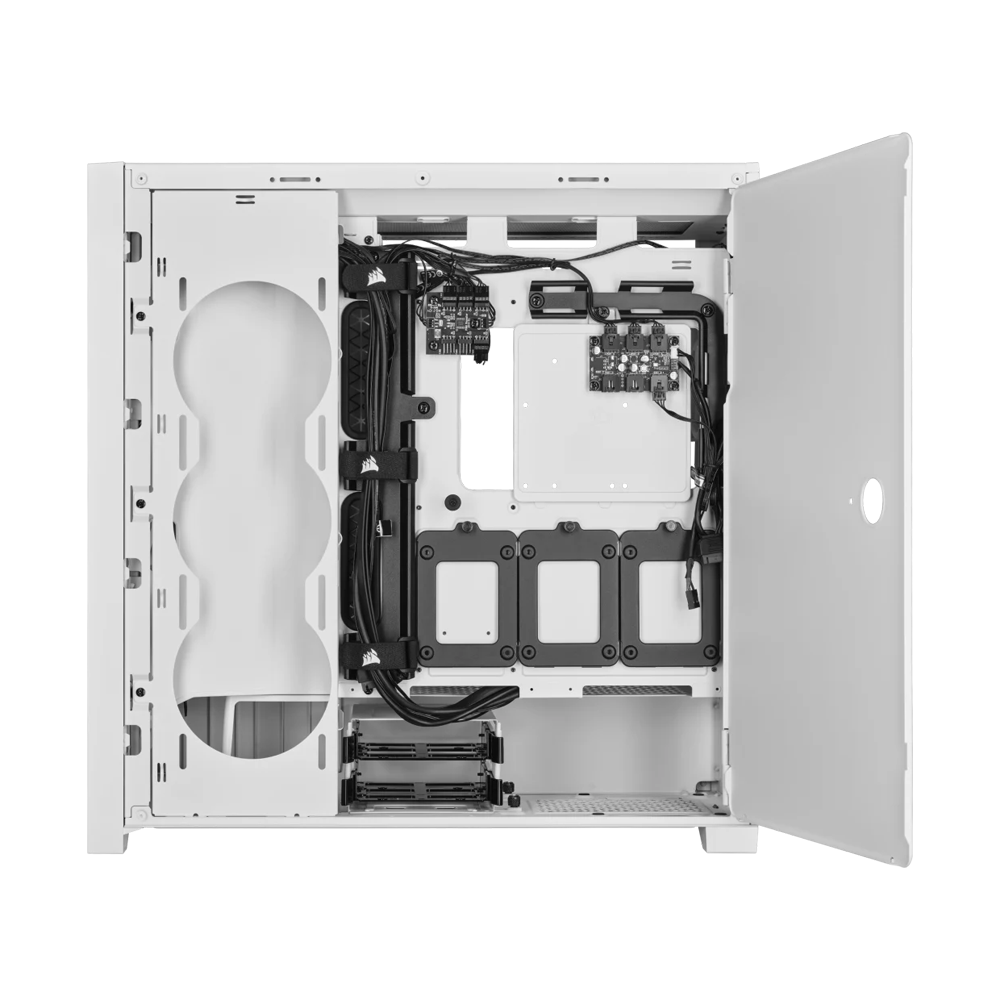 CORSAIR iCUE 5000X RGB QL Edition Mid Tower ATX Case - White