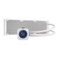 Corsair iCUE H150i ELITE RGB 360mm AIO CPU Liquid Cooler with LCD XT Display - White