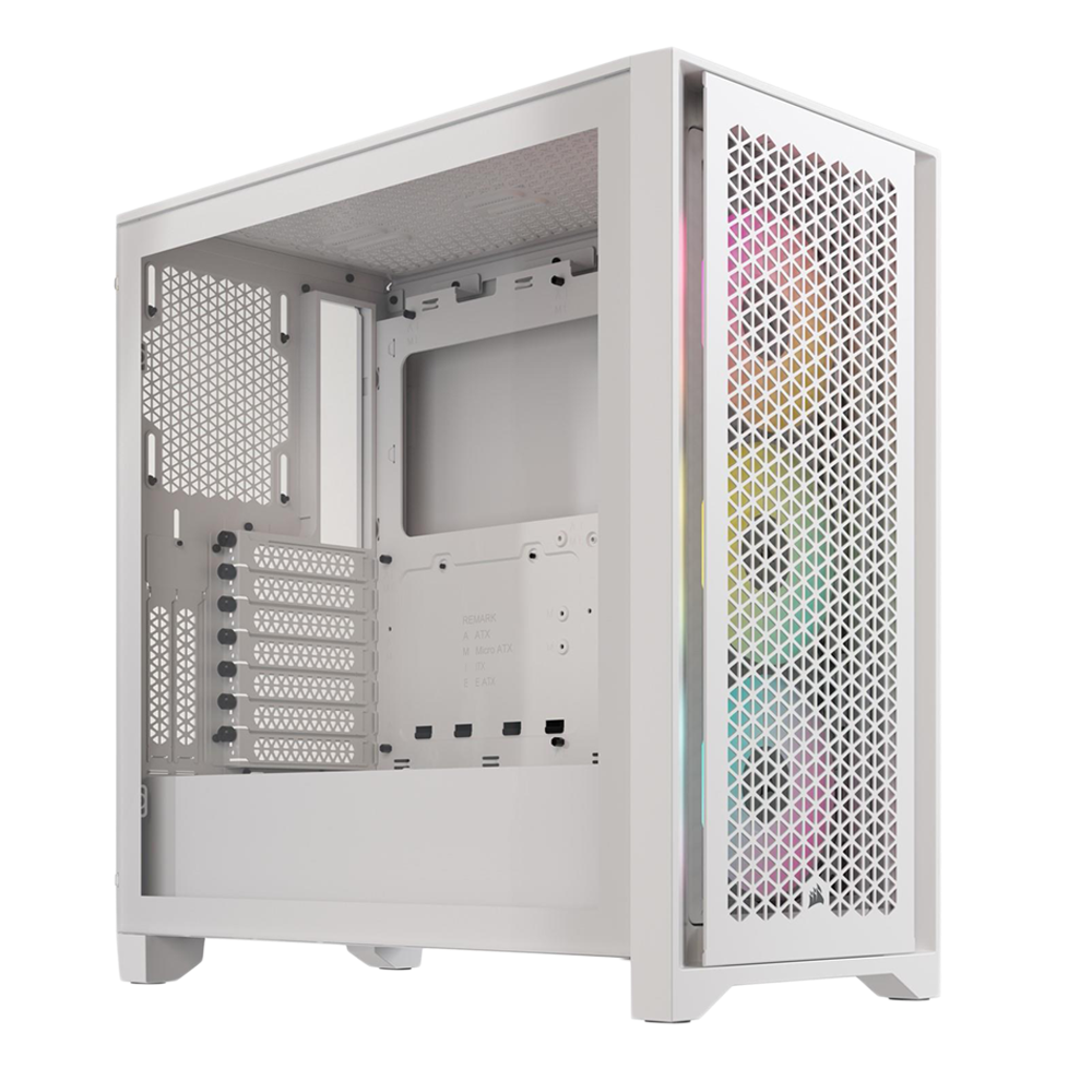 CORSAIR 4000D RGB Airflow Case - White