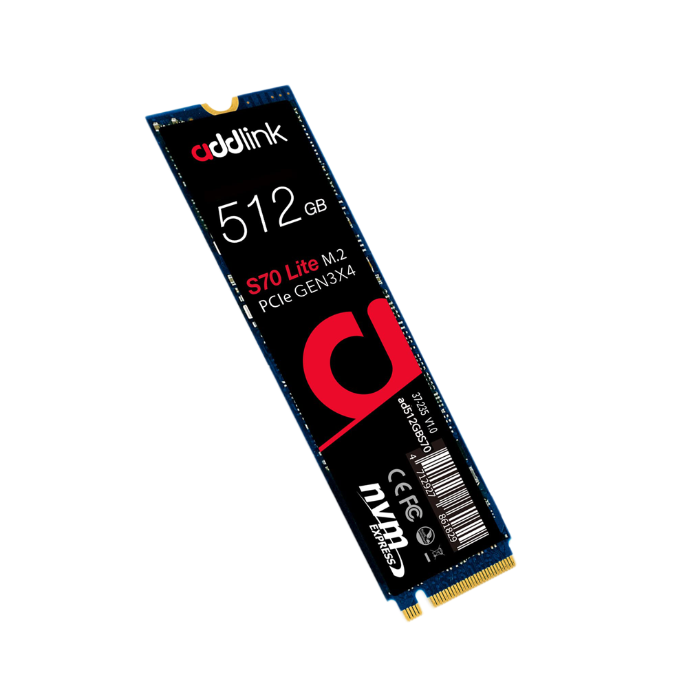 ADDLINK S70 512GB NVMe M.2 (2280) PCIe GEN3.0 x 4 SSD - 512GB