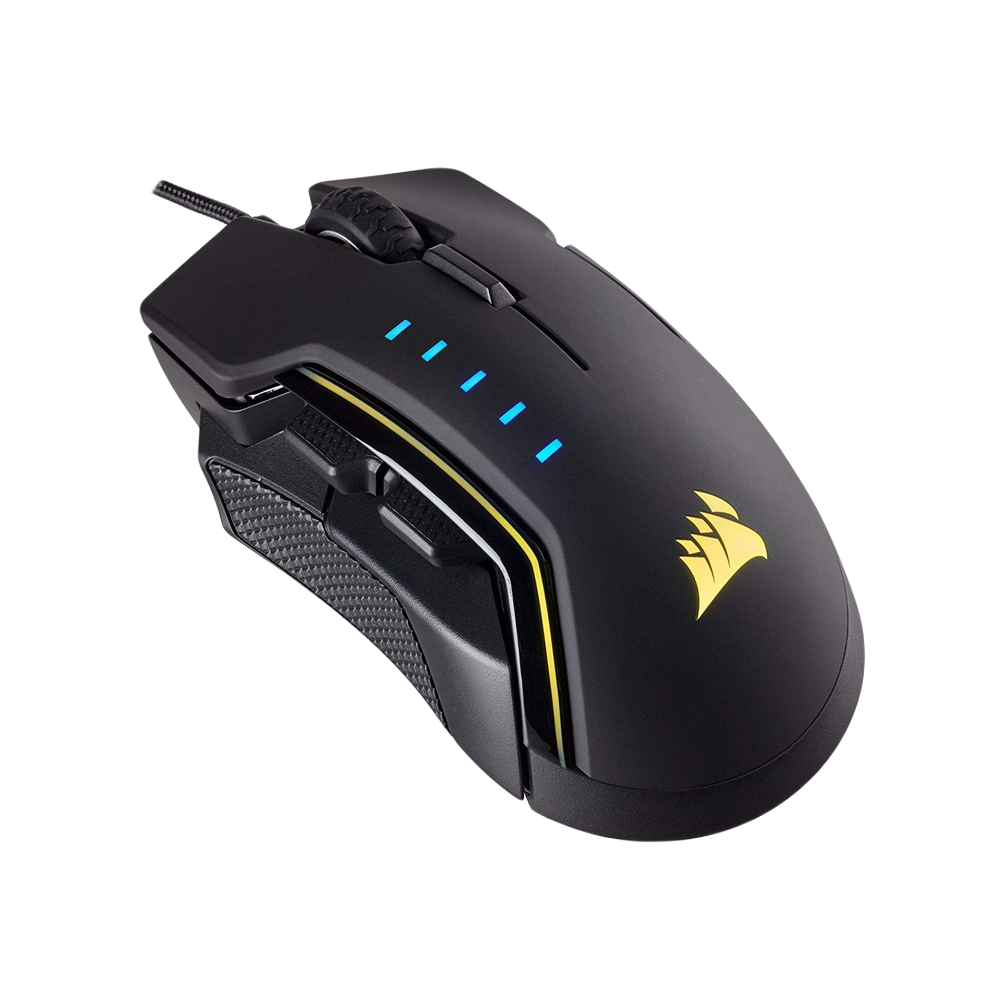 CORSAIR GLAIVE RGB Wired Gaming Mouse - Black