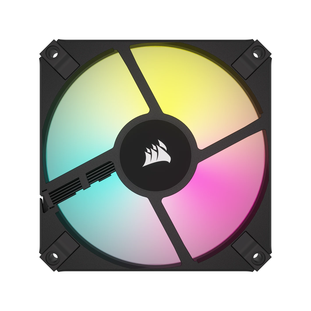 CORSAIR iCUE AF120 RGB SLIM 120mm PWM Fluid Dynamic Bearing Single Fan - Black