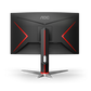 AOC CQ27G2 27 Inch 144Hz QHD HDMI 2.0 1ms Curved Gaming Monitor - Black