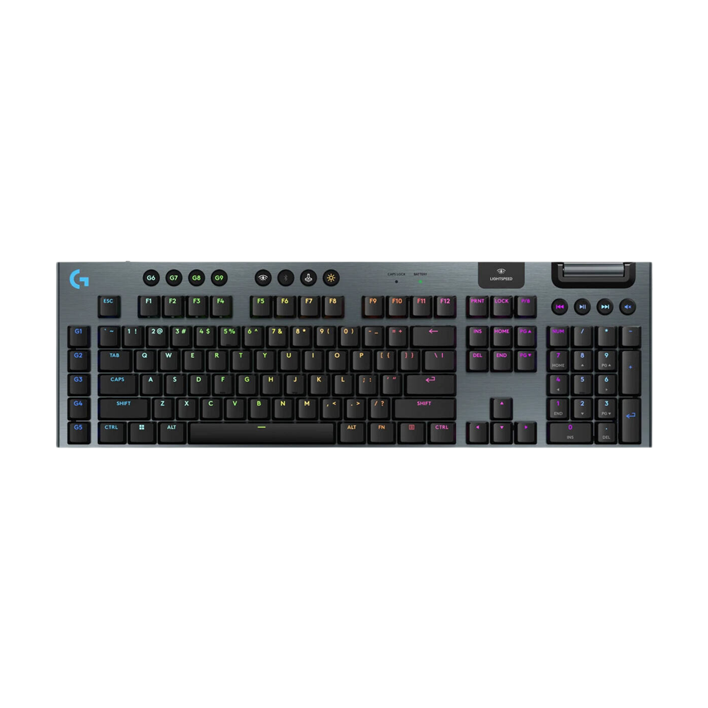 LOGITECH G915 X LIGHTSPEED TACTILE Low Profile RGB Wireless Gaming Keyboard - Black