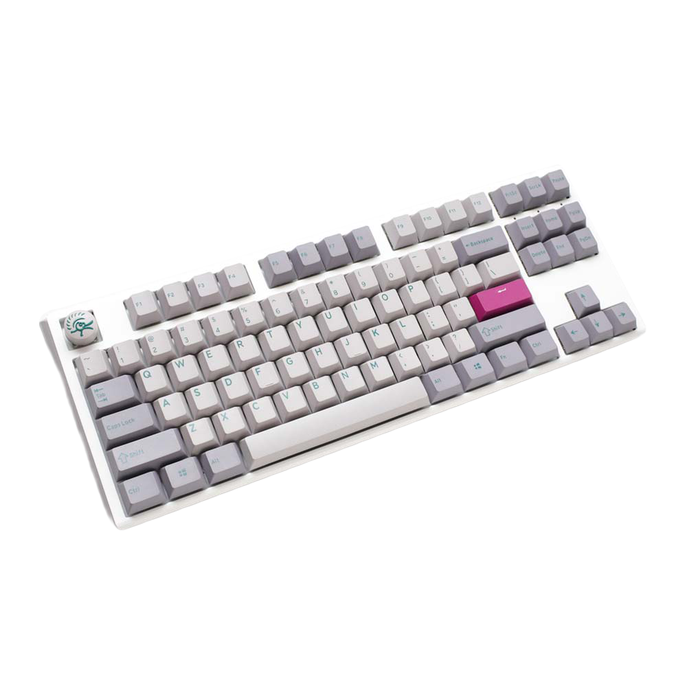 DUCKY ONE 3 TKL HOT SWAP Blue Switch Cherry RGB Wired Mechanical Gaming Keyboard - Mist Grey