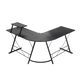 GAMEON L-Shaped Slayer I Series Gaming Desk - Black