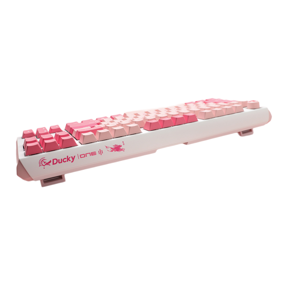 DUCKY ONE 3 TKL HOT SWAP Red Switch Cherry RGB Wired Mechanical Gaming Keyboard - Gossamer Pink