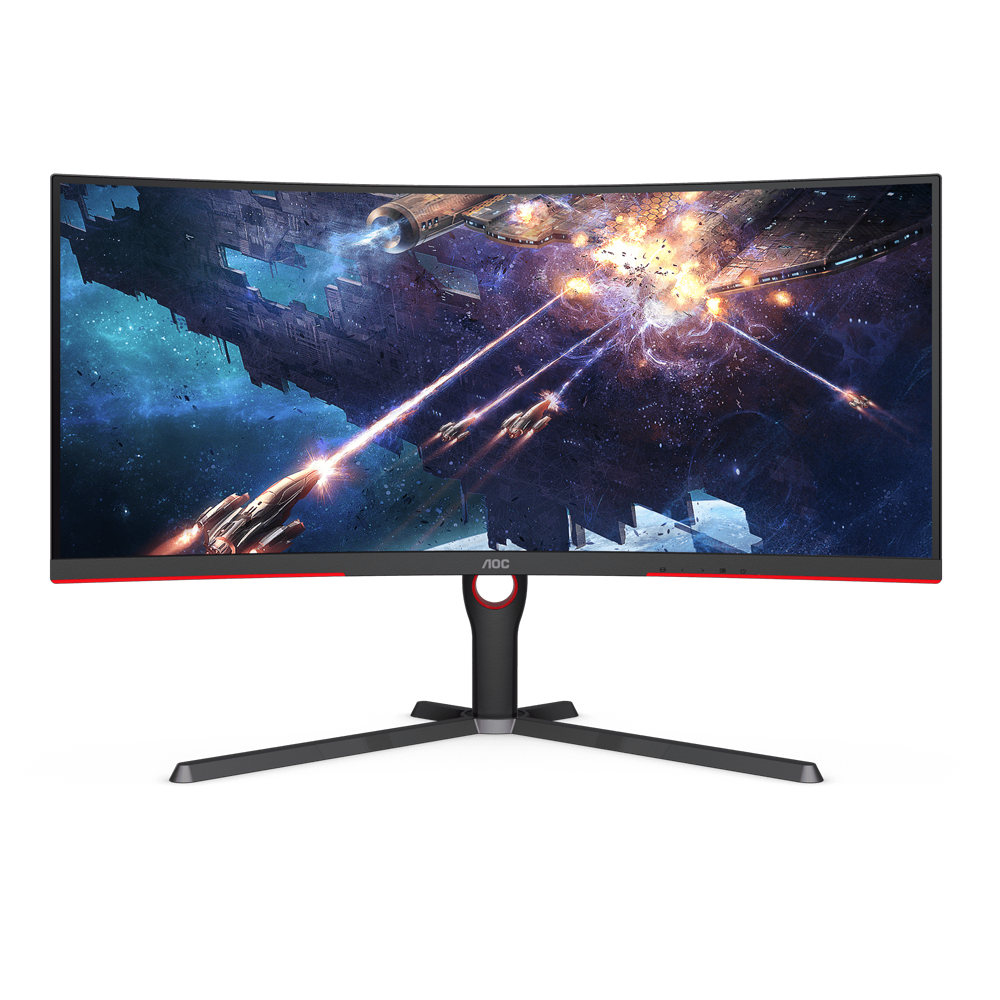 AOC CU34G3S 34 Inch 165Hz WQHD HDMI 2.0 1ms Curved Gaming Monitor - Black