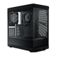 HYTE Y40 Panoramic Tempered Glass With Two 120mm fans, PCI-E 4.0 Vertical Mount included ATX Mid Tower Case - Black