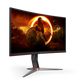 AOC CQ27G2 27 Inch 144Hz QHD HDMI 2.0 1ms Curved Gaming Monitor - Black