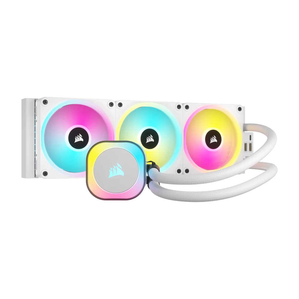 CORSAIR iCUE LINK H150i RGB AIO Liquid CPU Cooler - White