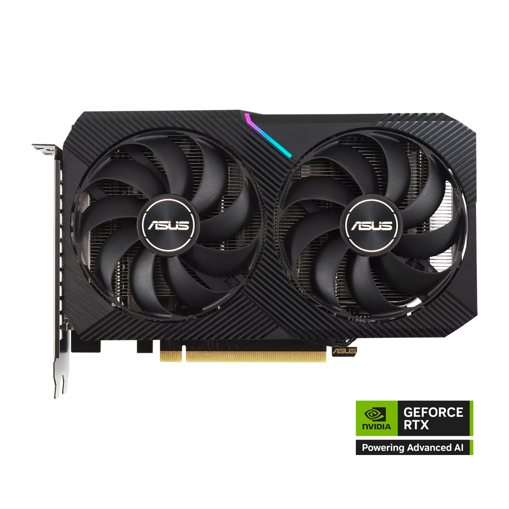 ASUS DUAL NVIDIA GEFORCE RTX 3050 OC 8GB GDDR6 Graphic Card - Black