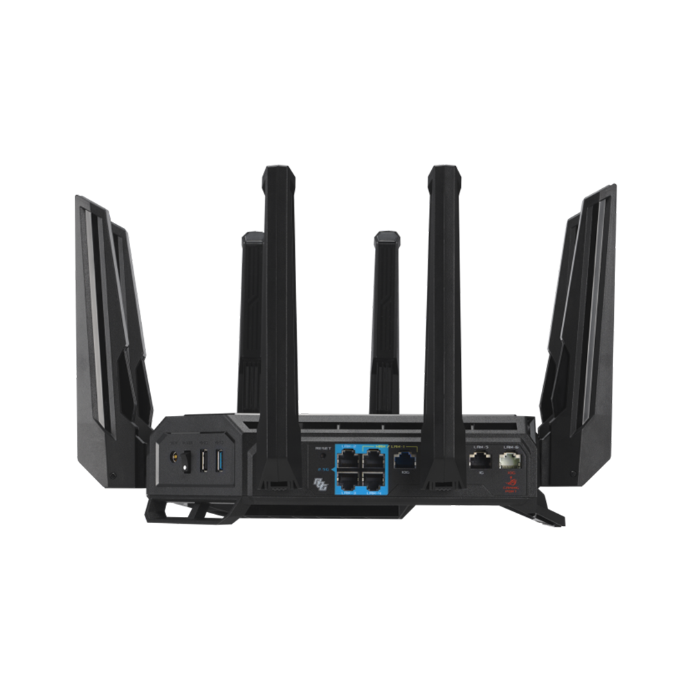 ASUS ROG Rapture GT-BE98 Quad-band WiFi 7 (802.11be) Gaming Router - Black