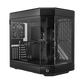 HYTE Dual Chamber Panoramic Tempered Glass ATX Case With 3 Fans - Black