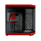 HYTE Dual Chamber Panoramic Tempered Glass ATX Case With 3 Fans - Black/Red