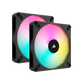 CORSAIR iCUE AF140 RGB ELITE 140mm PWM Dual Fan Kit - Black